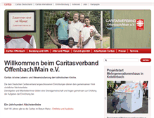 Tablet Screenshot of caritas-offenbach.de